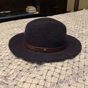 Navy Wool Hat